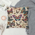 thumbnail image 2 of Nawypu Decorative Throw Pillow Cover Original Vintage Pattern Colorful Butterfly and Flower Couch Pillow Cover Cushion Case for Modern Simple Farmhouse Style Decor, 2 of 5
