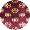 thumbnail image 1 of Ahgly Company Indoor Round Mid-Century Modern Red Oriental Area Rugs, 3' Round, 1 of 6