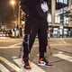 thumbnail image 1 of Joggers Cargo Pantalones para hombres Casual Hip Hop Hit Color Pocket Pantalones masculinos Pantalones de chándal Streetwear Cintas Techwear Pantalones Tan Jianjun unisex, 1 of 2