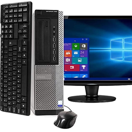 Dell Optiplex 990 Desktop PC Bundle with WiFi Adapter - Intel Quad Core i5 3.2GHz  16GB RAM  1TB HDD  DVD-RW  Windows 10 Pro  WiFi Adapter  17 Inch LCD  Keyboard  Mouse (Used)