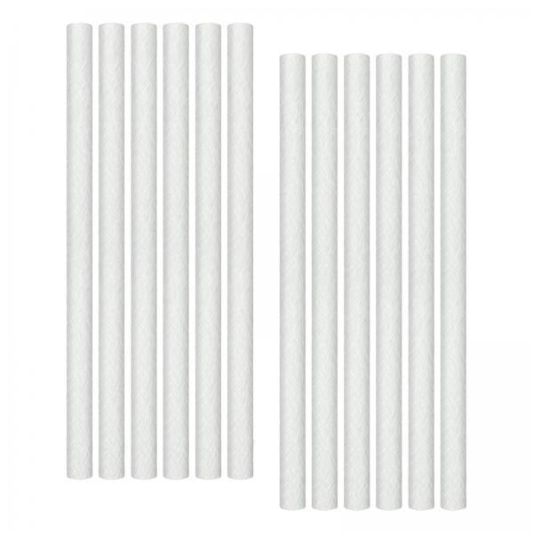 2x 12x Reemplazo de Fibra de de Larga Duración para Antorchas Tiki Lámpara de Aceite para Exteriores CUTICAT Mechas de fibra de vidrio