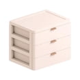 thumbnail image 1 of Moyic Cajón de almacenamiento de tamaño pequeño Simple y de moda para la oficina y el hogar La textura mate es simple Almacenamiento y organización del hogar rosa1, 1 of 6