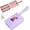 Purple, variant on Handheld Double Roller Carpet Brush, Carpet Double Brush Handheld Sweepe with Ergonomic Grip, Double-Roller Cleaning Brush for Carpet, Sofa