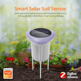 thumbnail image 4 of Tuya Smart Zigbee Solar Soil Sensor for Gardening Temperature and Humidity Meter APP Control Digital Soil Thermometer,1 * Soil Sensor,Grey, 4 of 8
