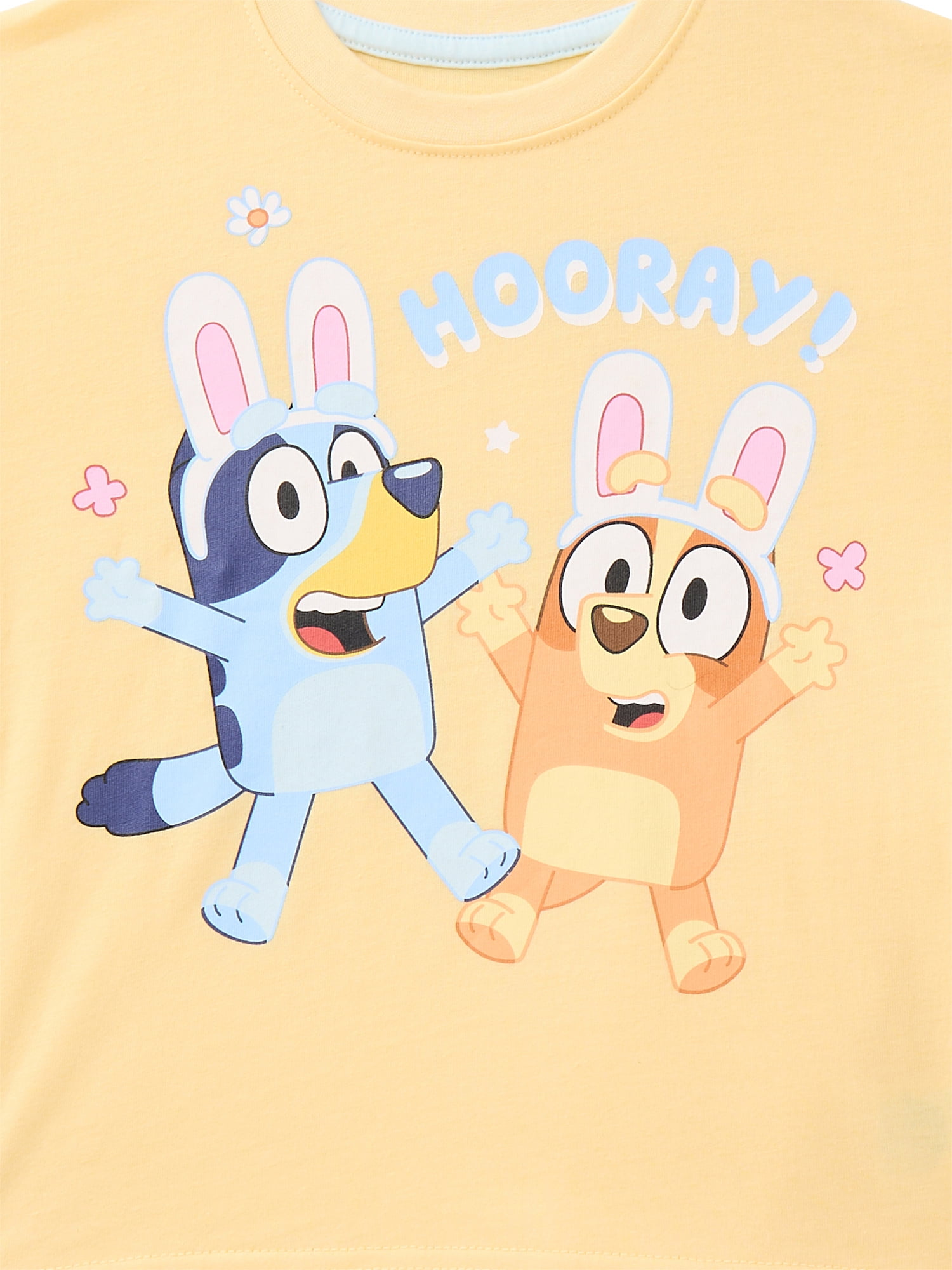 Bluey Toddler Easter Graphic Tee and Shorts Set, 2-Piece, Sizes 12M-5T