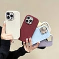 thumbnail image 2 of ML Luxury Plating Solid Color Phone Case For iPhone 11 12 13 14 15 Pro Max Xs XR Max 7 8 Plus New Girl Simple Soft Silicone Cover, 2 of 7