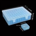 thumbnail image 3 of 30-Grid Green Plastic Storage Organizer Box with Inner & Outer Containers, 22.5x17.5x6cm, 2L Capacity - Durable New Plastic Construction for Jewelry, Beads, Hardware; Portable, Modern Design for Home, 3 of 6