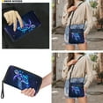 thumbnail image 3 of ZUXONGSY Splatter Painting Turtle Print Ladies PU Leather Messenger Bag & Wallet Combo - Waterproof Hobo Satchel Crossbody Bags with Lightweight Purses for Work and Outings, 3 of 5