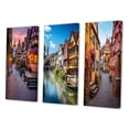thumbnail image 3 of Designart "Street in Rothenburg, Germany IV" Cityscapes Wall Art Set Of 3 - Pink Germany Gallery Set For Office Decor, 3 of 7