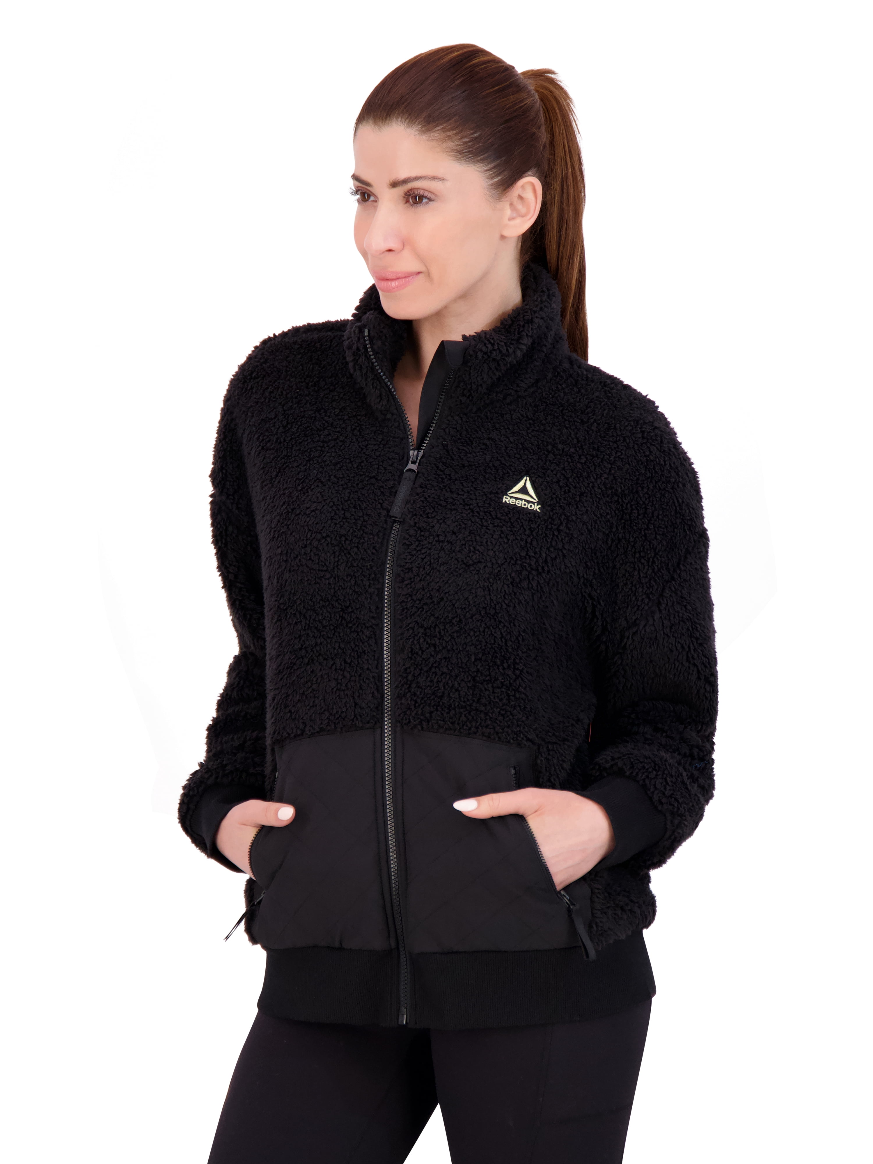Reebok Women's and Women's Plus Size Achiever Sherpa Jacket, Sizes XS-4X
