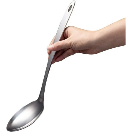 

Large Cooking Spoon Stainless Steel Basting Spoon for Cooking Serving Spoon 12.8-Inch