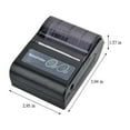 thumbnail image 6 of HOZVOMI Portable 58mm Bluetooth Thermal Receipt Printer (BLE 2.0) - 80mm/s Speed, 203 DPI, 1500mAh Battery, ESC/POS Compatible for Bills, Retail, Store (No Ink Needed), 6 of 7