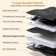 thumbnail image 3 of Backseat Extender for Dogs - Hard Bottom Dog Car Seat Cover for Back Seat, Dog Hammock for Car and SUV, Pet Rear Seat Protector Dogs Travel Bed with Mesh Window & Side Flaps, 3 of 3