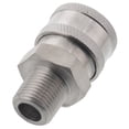 thumbnail image 2 of 100 3/8" MPT Male Stainless Steel Socket Quick Connect Coupler Pressure Washer, 2 of 2