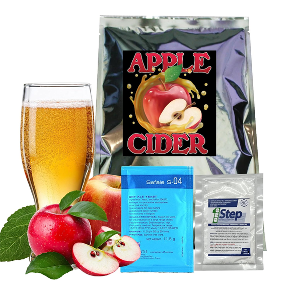 HomeBrewStuff 5 Gallon Cider 100% Apple Juice Concentrate Recipe Kit