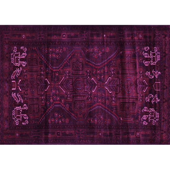 Ahgly Company Indoor Rectangle Persian Pink Traditional Area Rugs, 5' x 8'
