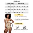 thumbnail image 4 of Sveltors Women's Sexy Thong Shapewear Bodysuit Tummy Control Plunge Backless Piece Body Shaper Bra Plus Size, 4 of 8