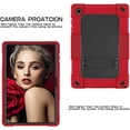 thumbnail image 4 of FIEWESEY Kids Cover Case for Samsung Galaxy Tab A8 10.5 Inch (SM-X200/SM-X205/SM-X207),Dual Layer Hybrid Protective Case with Kickstand for Samsung Galaxy Tablet A8 10.5"(2022 Released)(Red/Black), 4 of 6