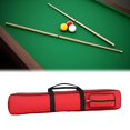 thumbnail image 3 of BESTSKY 8 Holes Billiards Pool Cue Case Snooker Cue Storage Pouch Water Resistant 1/2 Snooker Pool Cue Bag Billiard Stick Storage Bag Red, 3 of 7