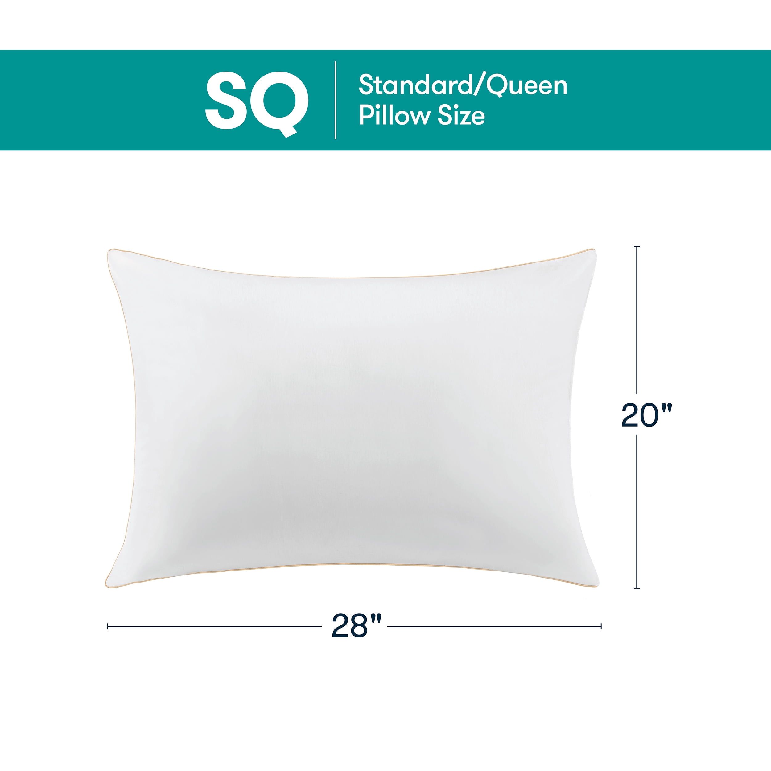 Sertapedic Bounce Back Standard/Queen Bed Pillow, Hypoallergenic Fill