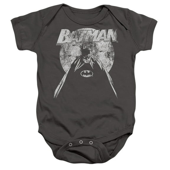 Batman Batman Nightfall 2 Unisex Infant Snap Suit for Baby (6 Months) Charcoal