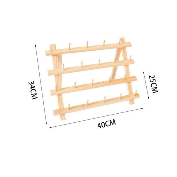 Wooden Sewing Thread Holder Embroidery Foldable Spool Stand Braiding Rack Sewing Thread Organizer for Braid Knitting Embroidery Hobbyists, Size