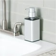 thumbnail image 3 of iDesign Bathroom Aluminum Square Soap Dispenser, Silver, 3 of 6