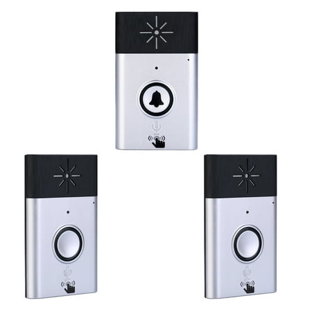 Wireless Voice Intercom Doorbell 2-way Talk Monitor with 1*Outdoor Unit Button 2* Indoor Unit Receiver Smart Home Security Door