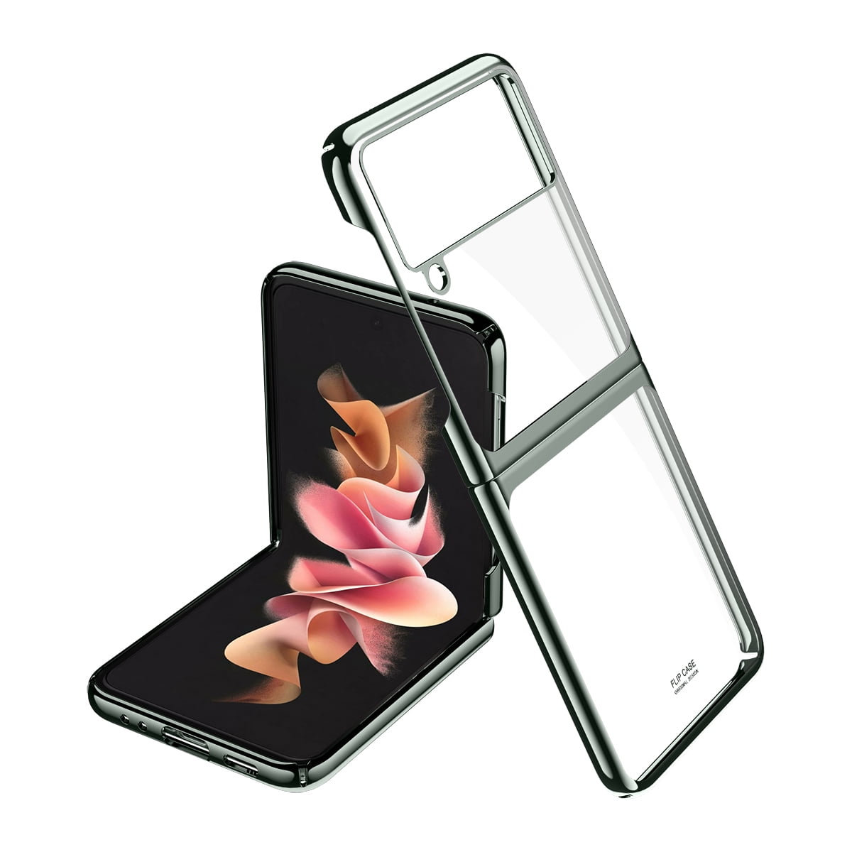 Top She Case For Samsung Galaxy Z Flip 3 5g Cell Phone 6 7 Inch 21 Release Clear Back Case Hard Plastic Slim Thin Lightweight Simple Case Green Walmart Com