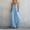 Sky Blue, variant on Asgosdo Rompers for Women V Neck Sleeveless Spaghetti Strap Wide Straight Leg Baggy Cozy Jumpsuits with Pockets