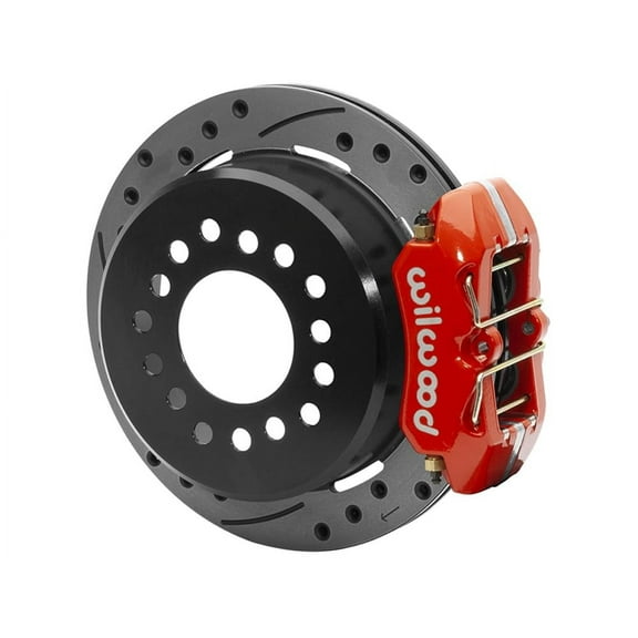 Wilwood 140-11399-DR Dynapro Low-Profile 11" Rear P-Brake Big Brake Kit, Drilled, Red, Compatible with 1993-1997 Camaro/Firebird 2.75" Offset
