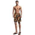 thumbnail image 3 of African Printed Mens Workout Athletic Shorts Hiking Shorts Men Lightweight Sports Gym Shorts Running, 3 of 4