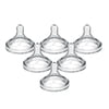 Dr. Brown's Natural Flow Level 2, Wide-Neck Baby Bottle Nipple, Medium Flow, 3m+, 100% Silicone, 6 Pack