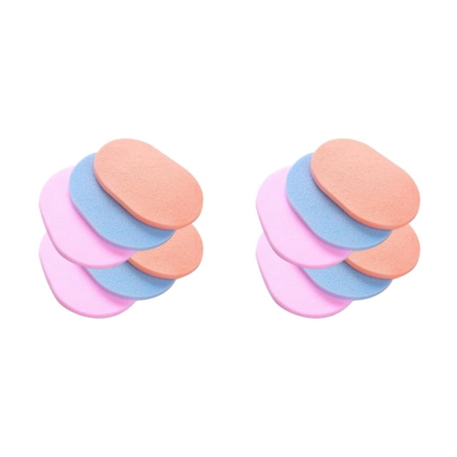 relayinert 6pcs/set Gentle Makeup Removal Sponge - Suitable For All Skin Types Quick And Convenient Makeup Puff thin 2Set