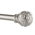 thumbnail image 3 of Exclusive Home Vine 1" Curtain Rod and Finial Set, Matte Silver, Adjustable 36"-72", 3 of 6