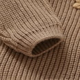 thumbnail image 3 of Toddler Boys Girls Reindeer Pullover Knitted Sweater Long Sleeve Crew Neck Soft Winter Warm Top for Kids Children, 3 of 4
