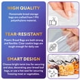 thumbnail image 3 of Clear Gusseted Poly Bread Bags, 1 Mil Flat Bottom, 1000 Count, 4 x 2 x 12 in, 3 of 6