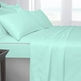 thumbnail image 3 of DNG Creations 5 Piece Zipper Sheet Set - Include (1 Elastic Fitted Sheet, 1 Base Sheet has Zipper, 1 Flat Sheet And 2 Pillowcase) 18 Inch Deep Pocket ( Stripe Aqua Blue - King ), 3 of 7