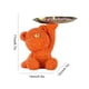 thumbnail image 2 of Bandeja de almacenamiento de oso de rosas bandeja de estatua de oso decoración exquisita para sala de estar y dormitorio, 2 of 5