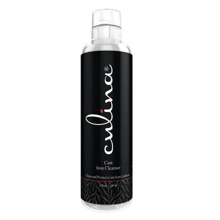 Cast Iron Cleanser by Culina - Cleans and Protects Cast Iron Cookware, (Best Way To Clean Cast Iron Griddle)