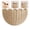 Off-White, variant on Scalloped Wall Basket Handwoven Natural Rattan Storage Organizer with Sturdy Metal Frame, Nordic Style Wicker Decor for Wall Storage