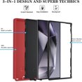 thumbnail image 6 of for Samsung Galaxy S24 Ultra Case with HD Screen Protector [Not fit S24 / S24 Plus ], Samsung S24 Ultra Phone Case, [3 in 1] Heavy Duty Phone Case (Galaxy S24 Ultra 6.8",RedBlack), 6 of 7