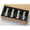 thumbnail image 4 of Galateo Capri Collection Victoria Plus Verres à Boire Nervurés en Borosilicate - Ensemble de 4, 4 of 6