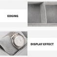 thumbnail image 3 of Qarigey Bandeja de reloj de terciopelo, , relojes, brazalete, 4 rejillas, joyería, soporte de almohada, funda de , decoración de mostrador Ropa, zapatos y accesorios Miscelánea Rosa, 3 of 6