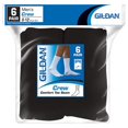 thumbnail image 1 of Gildan Usa Inc GB753-6MB Mens Crew Socks, Black, 1 of 1