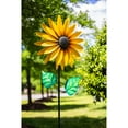 thumbnail image 3 of Evergreen 75"H Sunflower Statement Wind Spinner, 10.3'' x 24'' x 75'' inches., 3 of 4