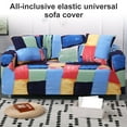 thumbnail image 2 of PENGXIANG Housse de Canapé Polyester Imprimé Ceinture de Protection Canapé Coussin Aquarelle 4P 240-300cm, 2 of 10