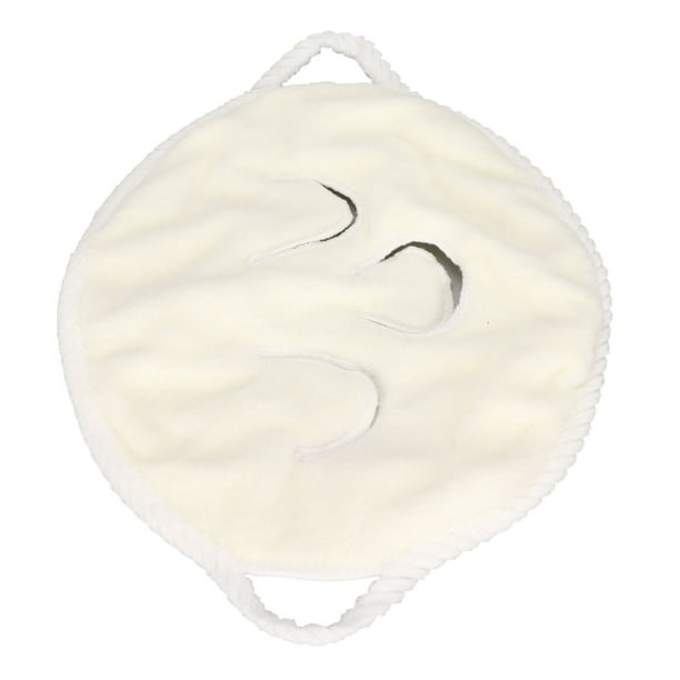 Toalla Facial Para El Cuidado De La Piel, Toalla Facial Reutilizable Con Costuras Firmes, Forro Coralino De 3 Agujeros, Suave Para Salón De Belleza