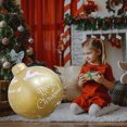 thumbnail image 4 of WJSXC 23.6" Christmas Inflatable Ball, Giant PVC Inflatable Christmas Ball Decor, Christmas Tree Ornament Decoration, for Home Indoor Outdoor Xmas Decor Toy Gift, 4 of 9