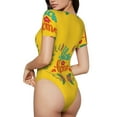 thumbnail image 3 of Balery Women'Sbless This Home Crew Neck Round Neck Short Sleeves Slim Fit Casual Basic Extender Bodysuit Daily Jumpsuit T Shirts-Medium, 3 of 9
